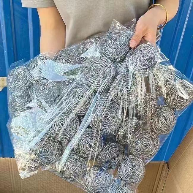 钢丝球加大不掉丝带手柄清洁球