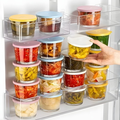 玻璃小碗带盖食品级密封罐保鲜盒