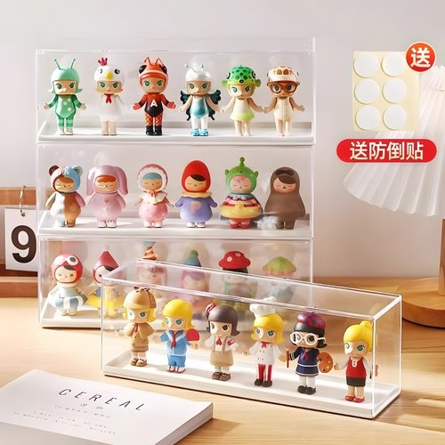 手办盲盒展示盒亚克力透明防尘架
