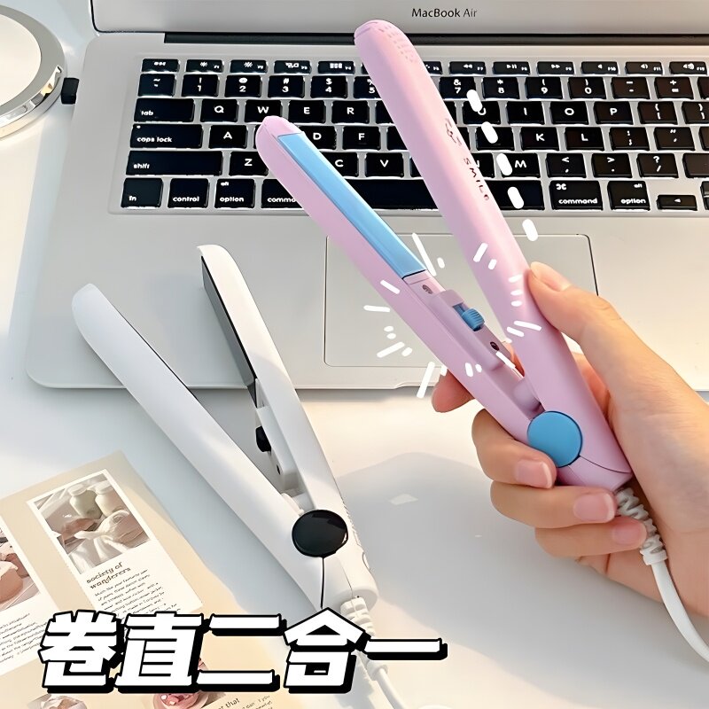 时尚迷你小夹板卷发刘海直发随意DIY直卷两用蓬松头发神器卷发棒