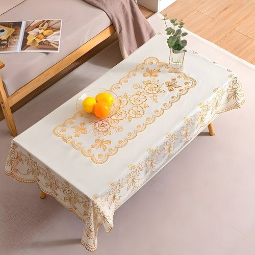 烫金桌布茶几垫防水防油免洗防烫