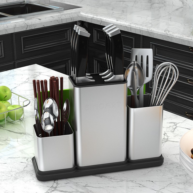 不锈钢筷子筒沥水筷子笼家用筷笼厨房筷子架筷子砧板收纳刀架