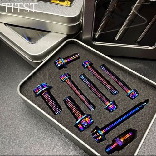 TITST爱得利 AK 车力屋 布雷博 明哲 对二对四卡钳钛合金螺丝套装