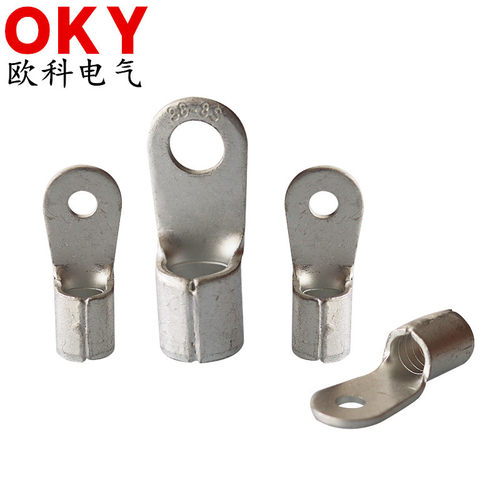 圆形裸端头（TO型）圆型冷压接线端子RNB1.25-3.2铜线鼻环形线耳