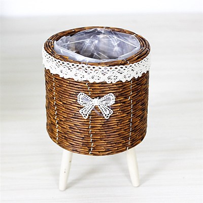 迷你小花架客厅室内外阳台花盆多肉花架蕾丝三角腿可爱花架