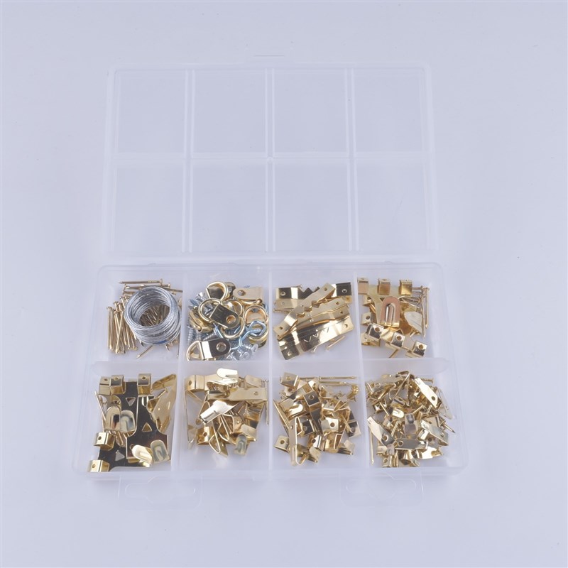 240pcs 画框 挂钩  镀铜    镀锌 小五金  组套