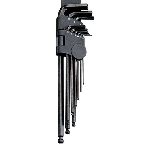 天赋（GENIUS）HK-009MB 工具9件套公制腰胯装球形长内6角扳手组