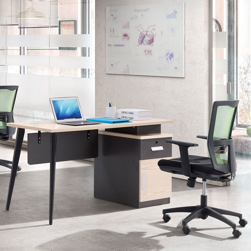 钢脚职员办公桌4人位办公家具简约现代 工作位员工桌屏风办公桌椅