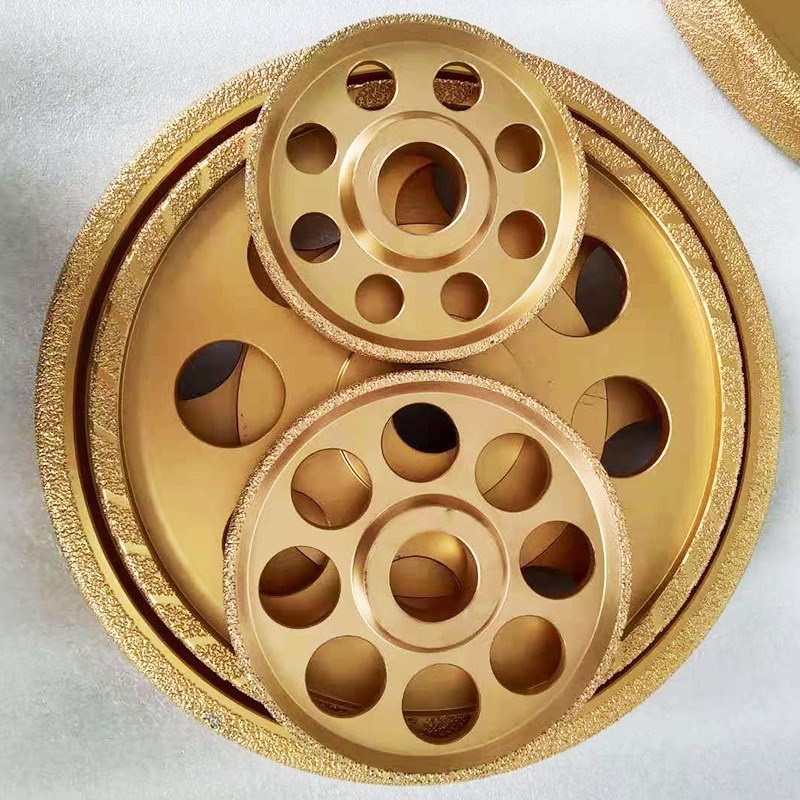 铸铁磨轮 钎焊铸铁打磨轮金刚砂轮 金属磨轮 钎焊金刚石铸铁砂轮