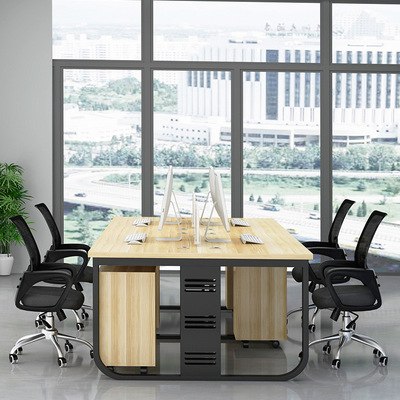 办公桌椅组合现代简约卡位电脑桌屏风办公室员工桌