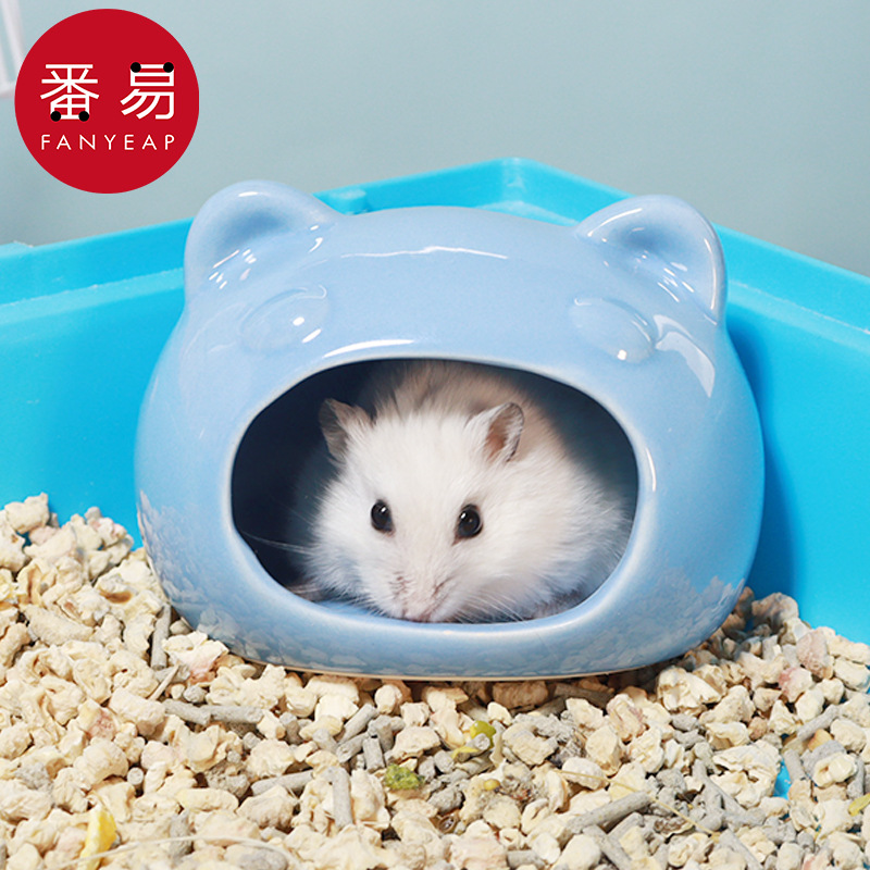 仓鼠窝AA1S242-陶瓷窝金丝熊刺猬散热小窝子小房子小屋夏天可爱