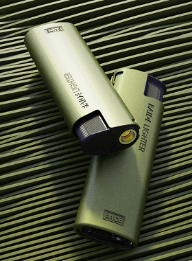 百得BAIDEM188绅士哑光防风直冲打火机高档厚重防抖可充气打火机