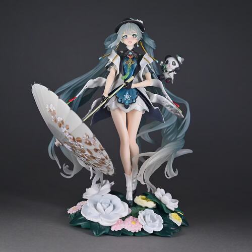 大模丸初音未来GK熊猫撑扇美少女