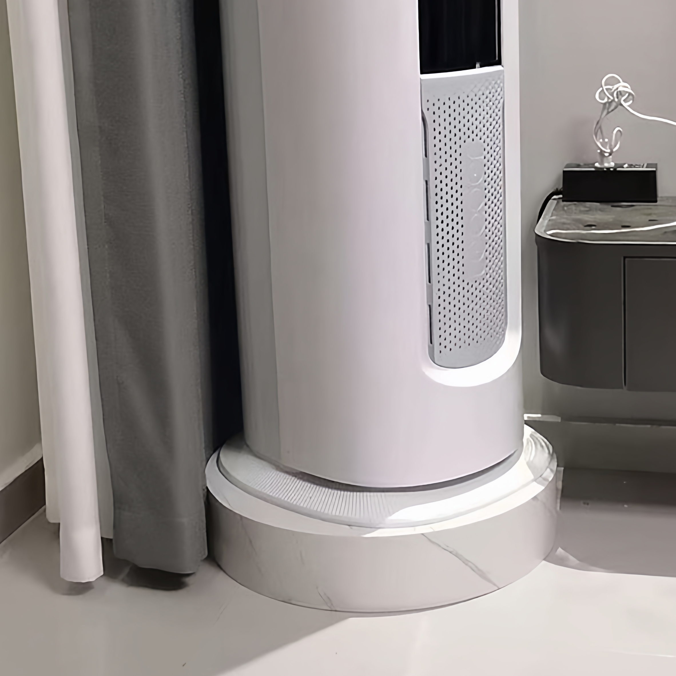 仿大理石空调垫高底座摆件增高展示台直播站人地台婚纱店模特圆台