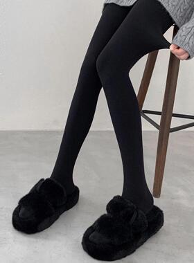 黑色连裤袜女秋冬季加绒加厚保暖打底裤压力显瘦收腹提臀光腿神器