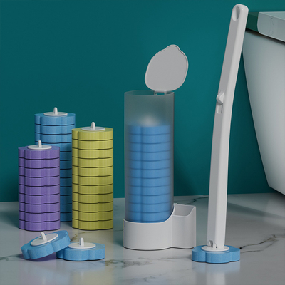 一次性马桶刷家用透明无死角清洁刷壁挂式洁厕刷可抛式海绵头刷子