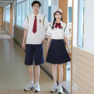 学生团体合唱演出服初中运动会啦啦操班级表演服装学院风男女同款