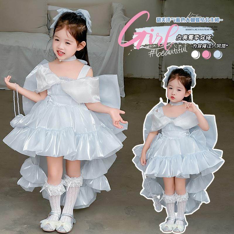 女 童宝宝生日大拖尾洛丽塔礼服公主裙高级感蓬蓬连衣裙女孩婚礼,女装/女士精品,连衣裙,淘宝优惠券,粉丝福利购,淘宝优惠卷