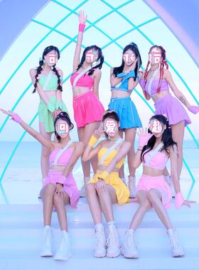 Kpop同款演出服女团舞台套装酒芭DS少女时代打歌清纯韩国风爵士款