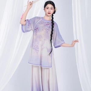 倾城舞后民族服装飘逸古风舞蹈服练功服仙气大摆裙舞台装演出套装