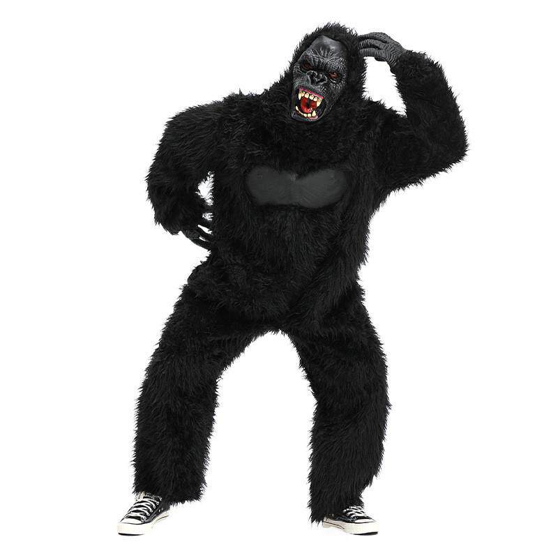 万圣节服装动物装 金刚King Kong黑猩猩子成人表演服饰演出服道具