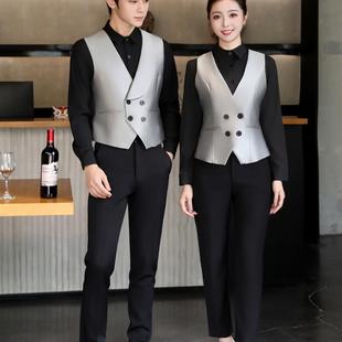 酒吧ktv男女服务员工作服台球厅partyk马甲套西餐厅网咖前台工装