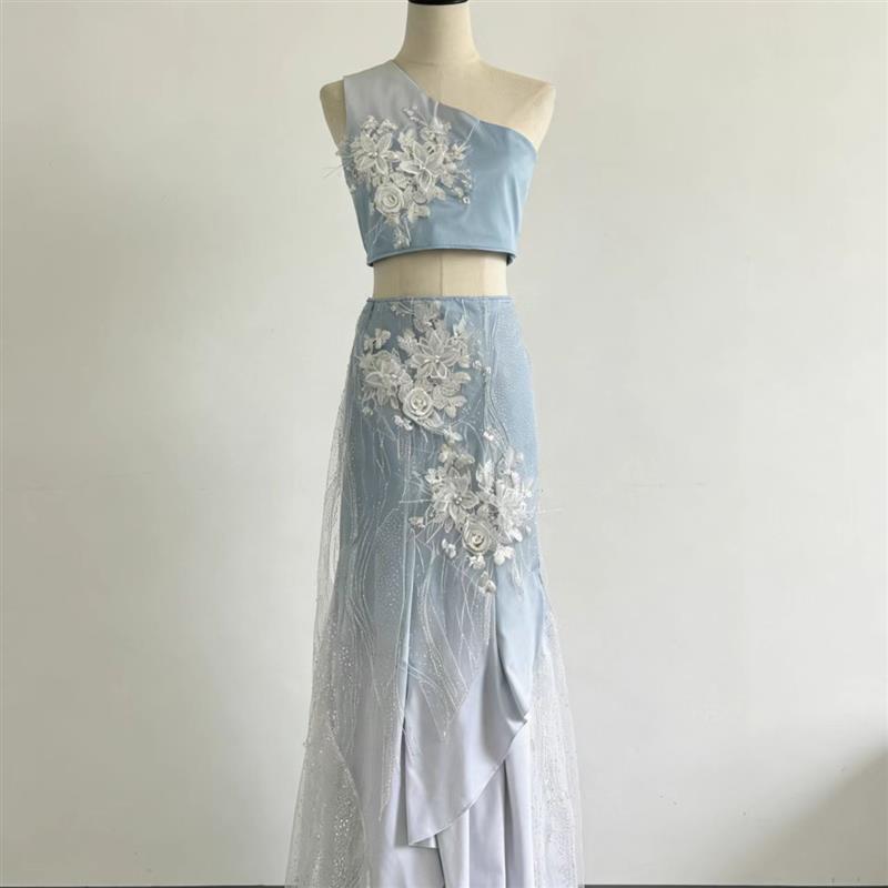 傣族舞蹈服装艺考高级新款高雅儿童成人女演出彩云南考级表演比赛