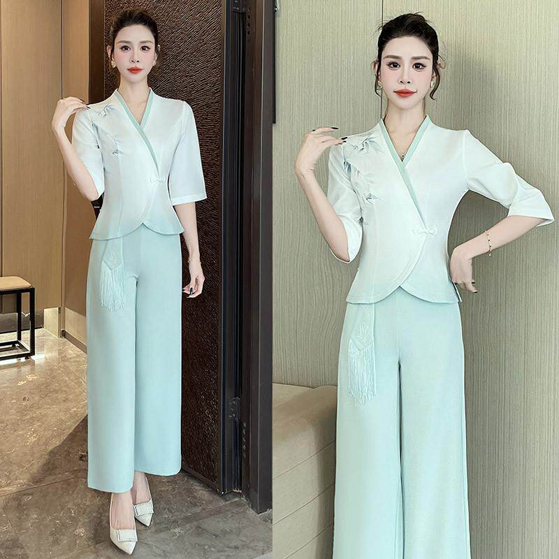 美容师工作服女高端美容院SPA养生馆工作服足浴技师服套装高级感