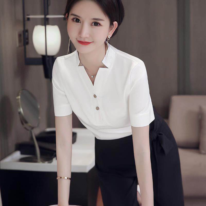 2025柔式减龄足疗足浴工作服女气质套装衬衣养生馆按摩工装显瘦