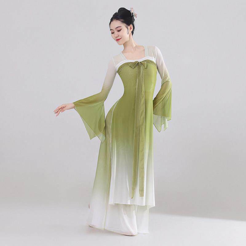 古典舞蹈服女蹈飘舞逸身韵长001款纱衣中国舞唐演出服古风齐胸汉