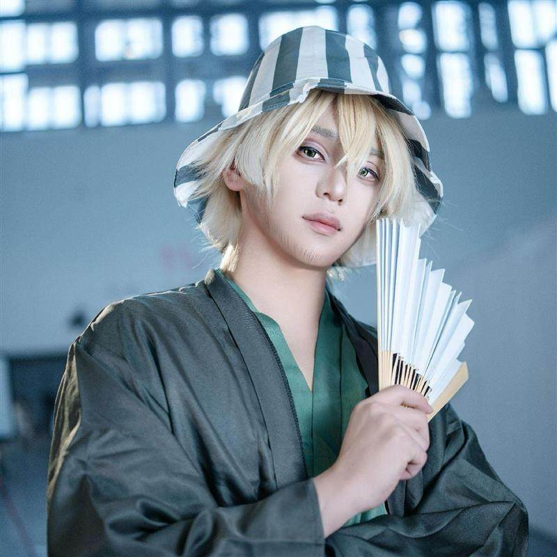 酷酷 浦原喜助cos服 死神动漫cosplay同款西瓜渔夫帽假发武器鞋子,模玩/动漫/周边/娃圈三坑/桌游,Cosplay男装/cos男装,淘宝优惠券,粉丝福利购,淘宝优惠卷