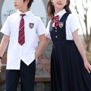 儿童大合唱演出服中小学生班服男童主持人礼服女童口才朗诵表演服