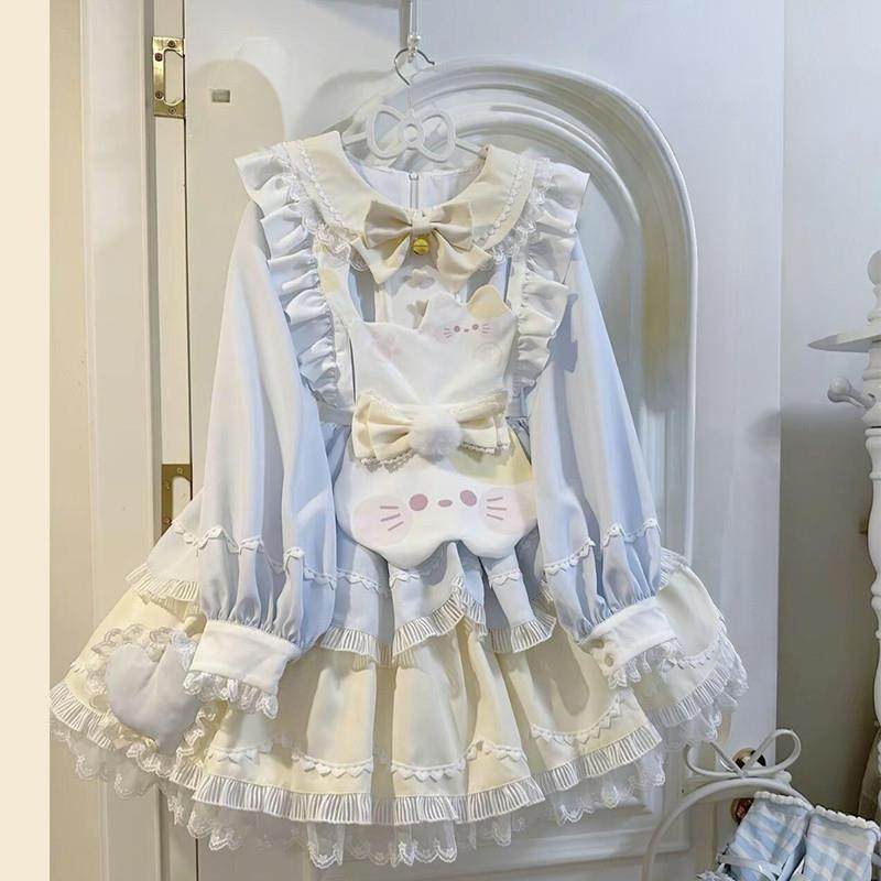 洛丽塔甜美Lolita裙清新二次元蕾丝蓬蓬连衣裙公主裙op可爱日常,模玩/动漫/周边/娃圈三坑/桌游,lolita洛丽塔/软妹装/洋装,淘宝优惠券,粉丝福利购,淘宝优惠卷