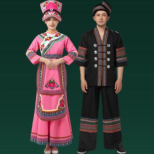 羌族服装成人男女舞蹈表演服四川少数民族长裙艺考拍照演出服套装