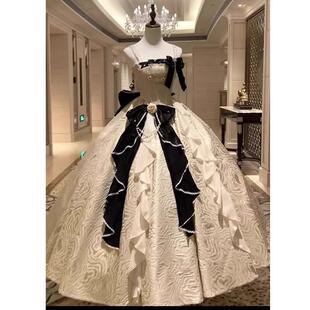 皓月加冕香槟色lolita晚礼服花嫁公主裙子生日成人礼艺考年会派对