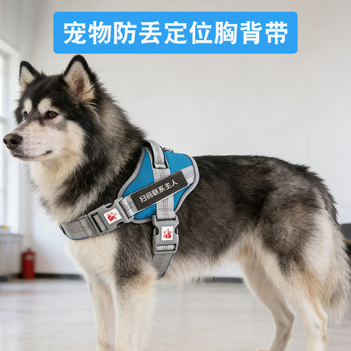 狗狗牵引绳不勒脖防爆冲可调节