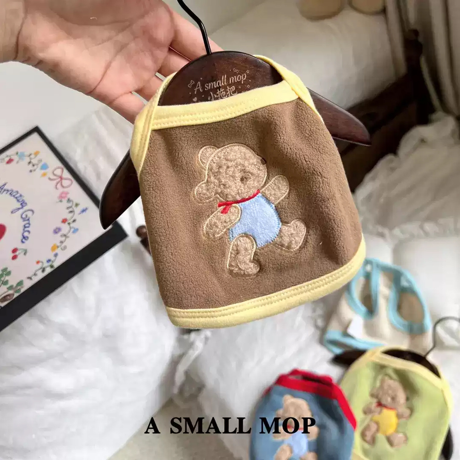 超小体约克夏幼犬背心小狗衣服小比熊小泰迪吉娃娃猫咪幼猫秋冬装