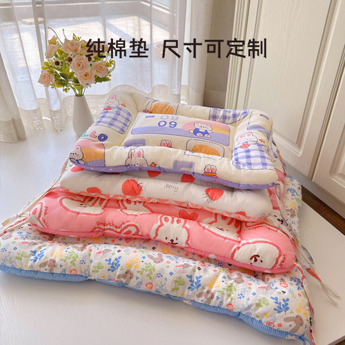 棉质四季通用卡通宠物睡垫可水洗