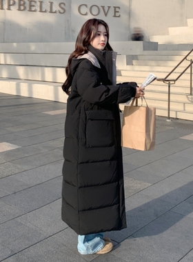 超长款羽绒棉服女到脚踝2025新款冬季加厚过膝棉衣宽松面包服外套