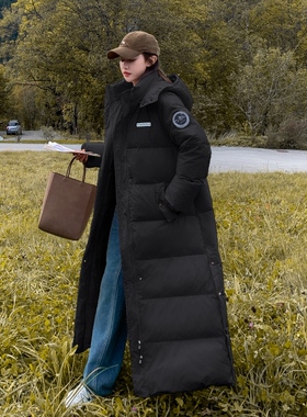 超长款羽绒棉服女冬高个子过膝到脚踝加厚棉衣中戏艺考保暖面包服