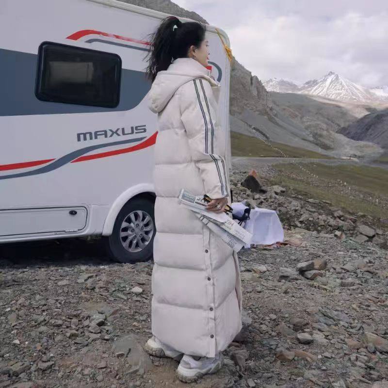 韩系羽绒棉服女到脚踝170高个子
