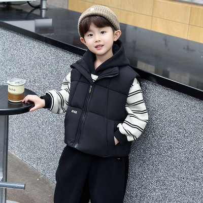 男童马甲秋冬装2025新款男宝冬季