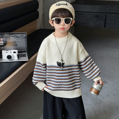 男童毛衣2025新款儿童秋冬款