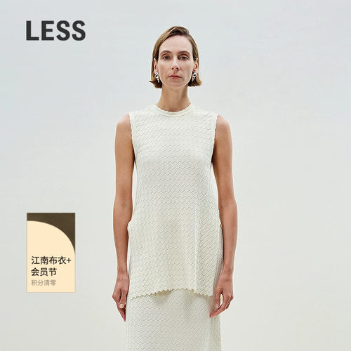 LESS休闲简约棉质针织衫毛衫圆领
