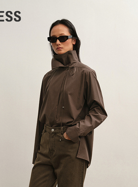 【商场同款】LESS2025秋新款H型宽松时尚通勤长袖衬衣2P9214440