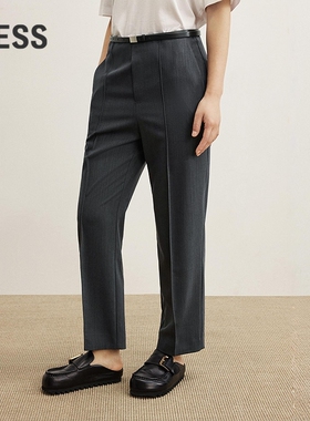 【商场同款】LESS2025年秋新款休闲通勤直筒牛仔九分裤2P8E15990