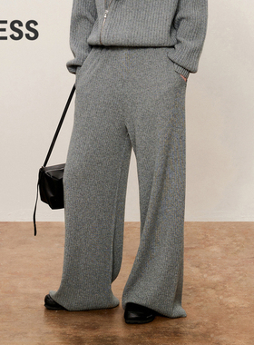【0压系列】LESS秋绵羊毛长裤休闲简约舒适通勤喇叭裤女2O9E11330