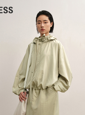 【商场同款/0压系列】LESS2025年秋新款休闲短款夹克2P9617330