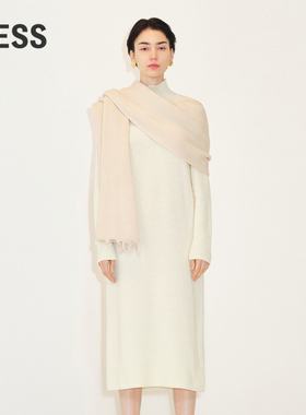 【宅系列】LESS冬绵羊毛连衣裙女长款针织毛衫毛衣裙子2M0G12350