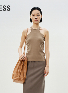 【商场同款/0压系列】LESS2025年春新款修身圆领小背心2P2012680